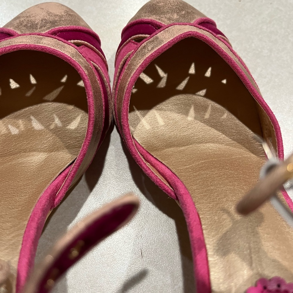Joe Browns Pink and Gold Heels with Elegant Design - Picture 7 of 7